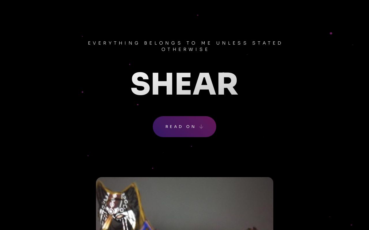 Carrd profile picture for @shear